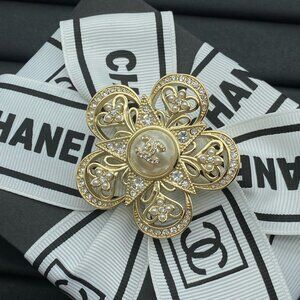 Chanel gold brooch